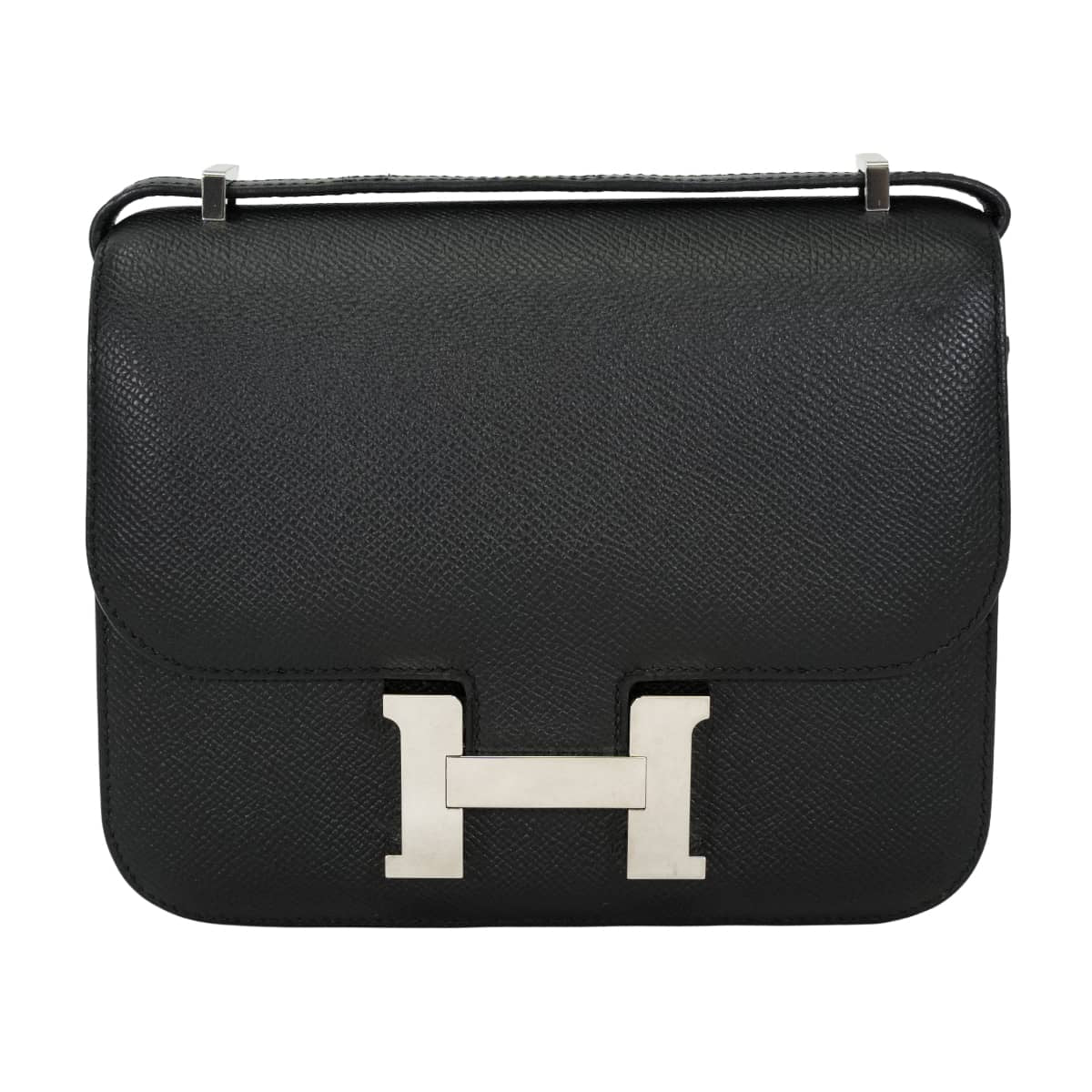 [Pre-loved] HERMES Shoulder bag Constance 3 18 Noir (Black) Veau Epsom Silver HW Stamp A[LIKE NEW][Authentic]