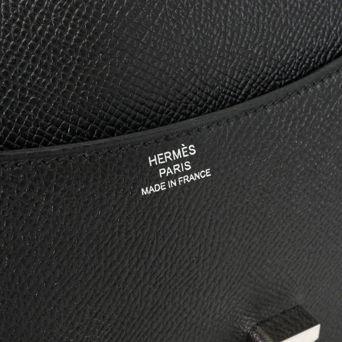 [Pre-loved] HERMES Shoulder bag Constance 3 18 Noir (Black) Veau Epsom Silver HW Stamp A[LIKE NEW][Authentic]