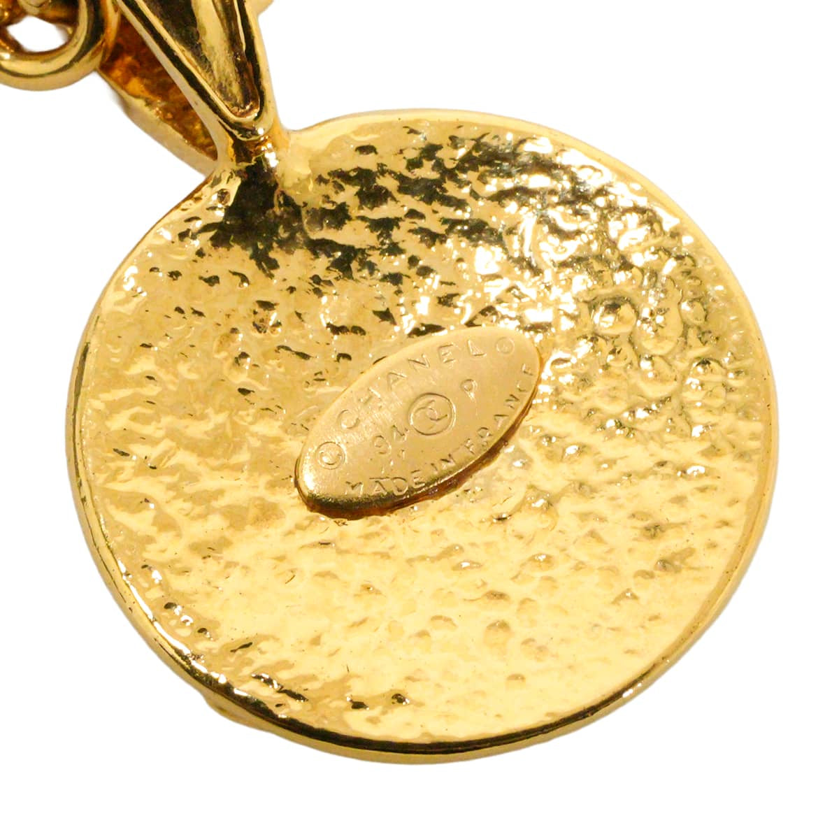 [Pre-loved] CHANEL necklace COCO Mark Round Chain Vintage Gold Gold HW[LIKE NEW][Authentic]