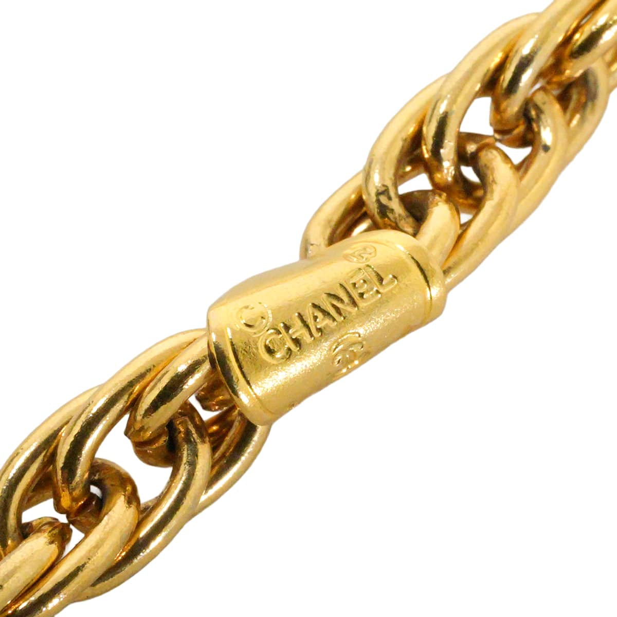 [Pre-loved] CHANEL necklace Triple Medal COCO Mark Chain Vintage Gold Gold HW[LIKE NEW][Authentic]