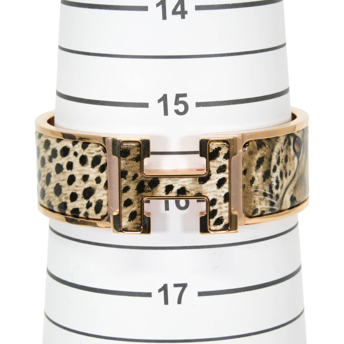 HERMES bracelet Clic Clac H Acinonyx Jubatus GMAube Rose Gold plated Rose Gold HW H305425FOA1GM[EXCELLENT][Authentic]