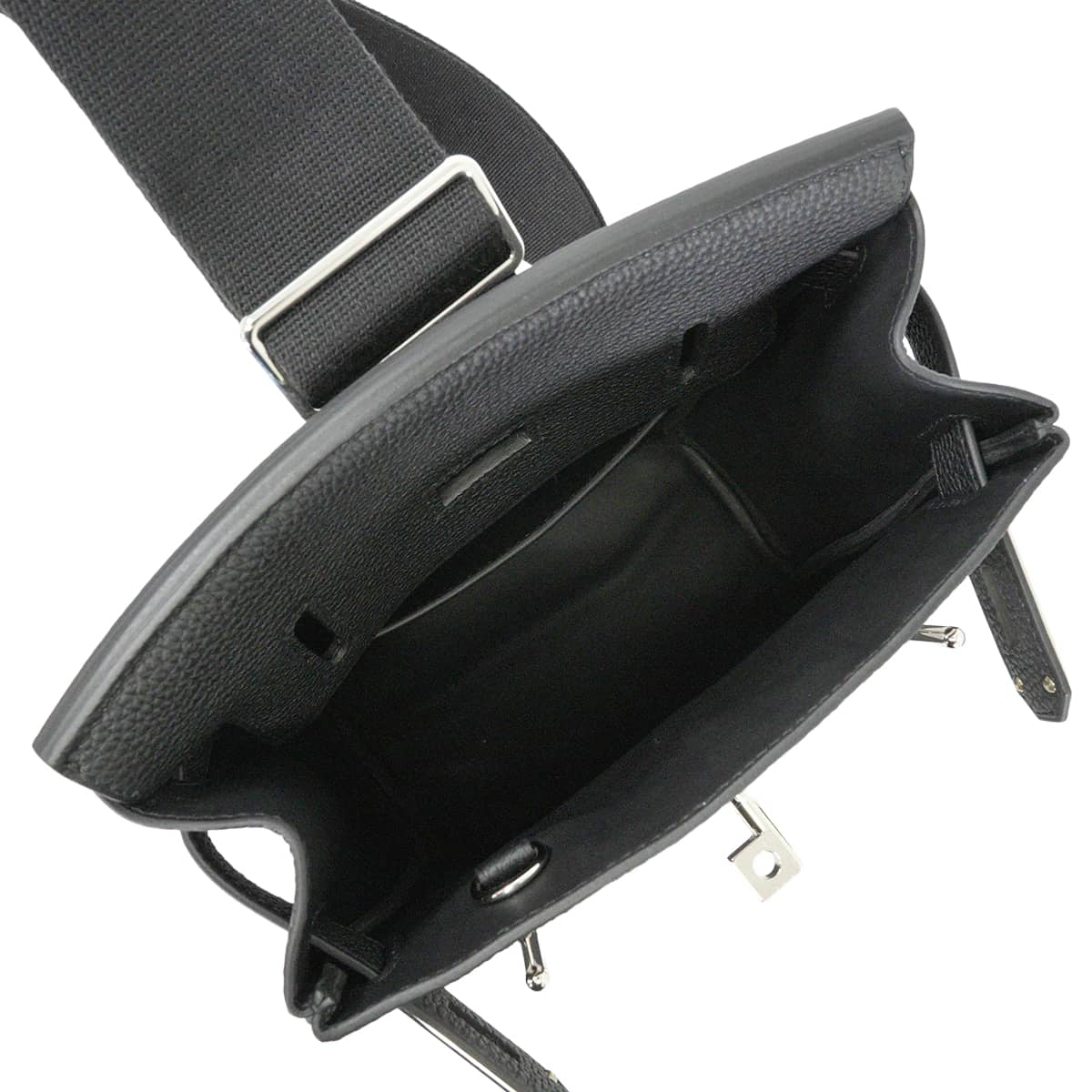HERMES Shoulder bag Hac a Dos PM Noir (Black) Veau Togo Silver HW Stamp G[BRAND NEW][Authentic]