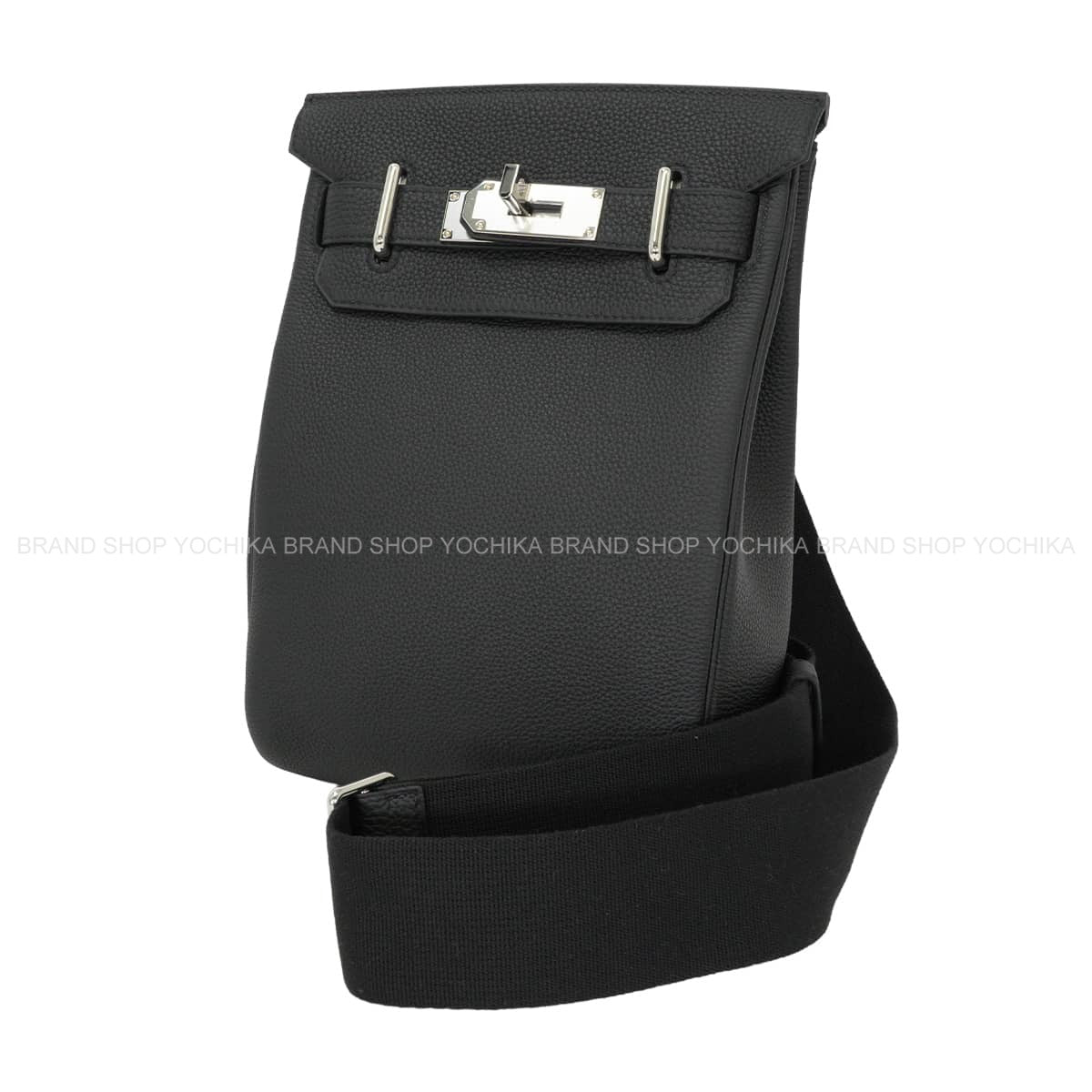 HERMES Shoulder bag Hac a Dos PM Noir (Black) Veau Togo Silver HW Stamp G[BRAND NEW][Authentic]
