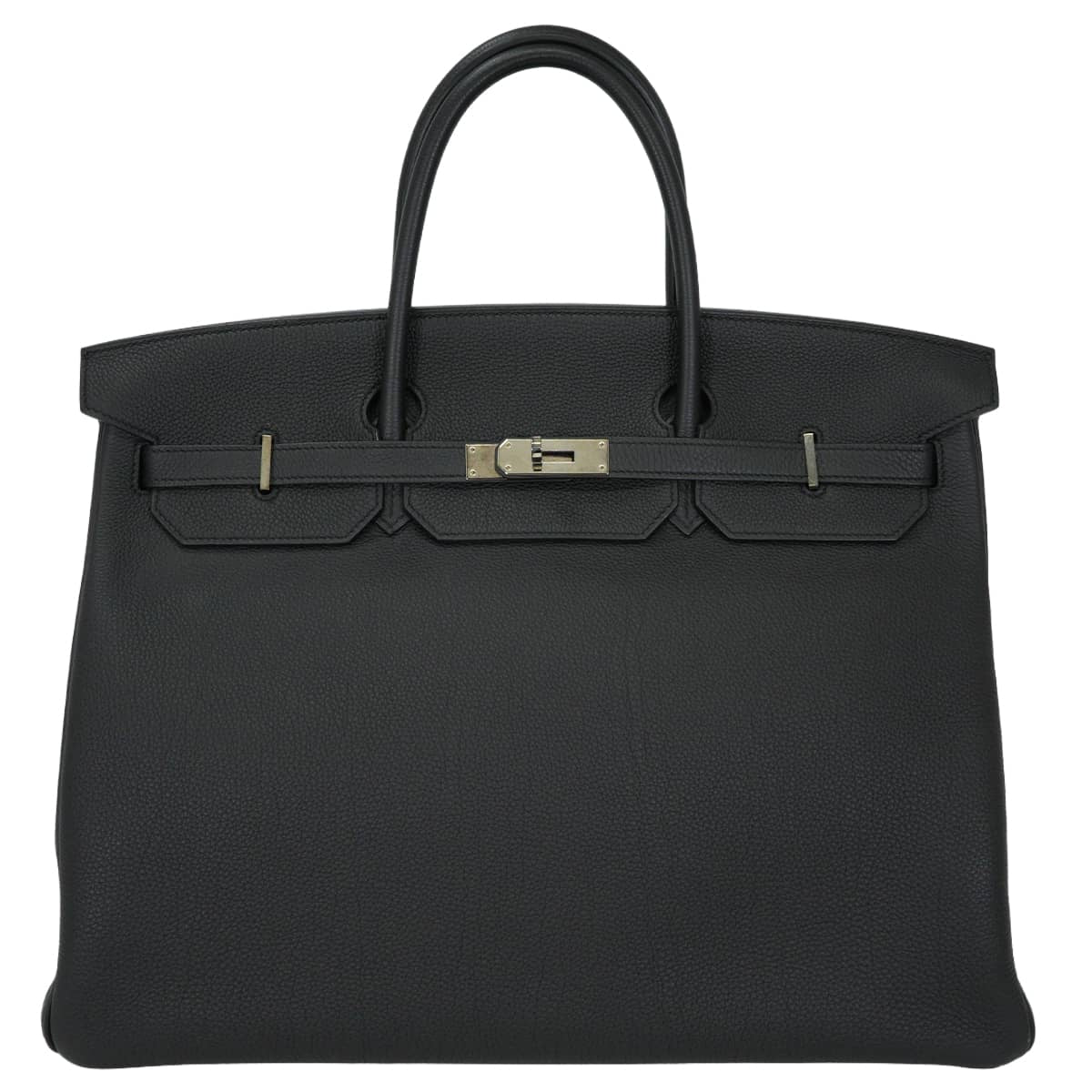 [Pre-loved] HERMES Handbag Birkin40 Noir (Black) Veau Togo Silver HW Stamp Y[LIKE NEW][Authentic]
