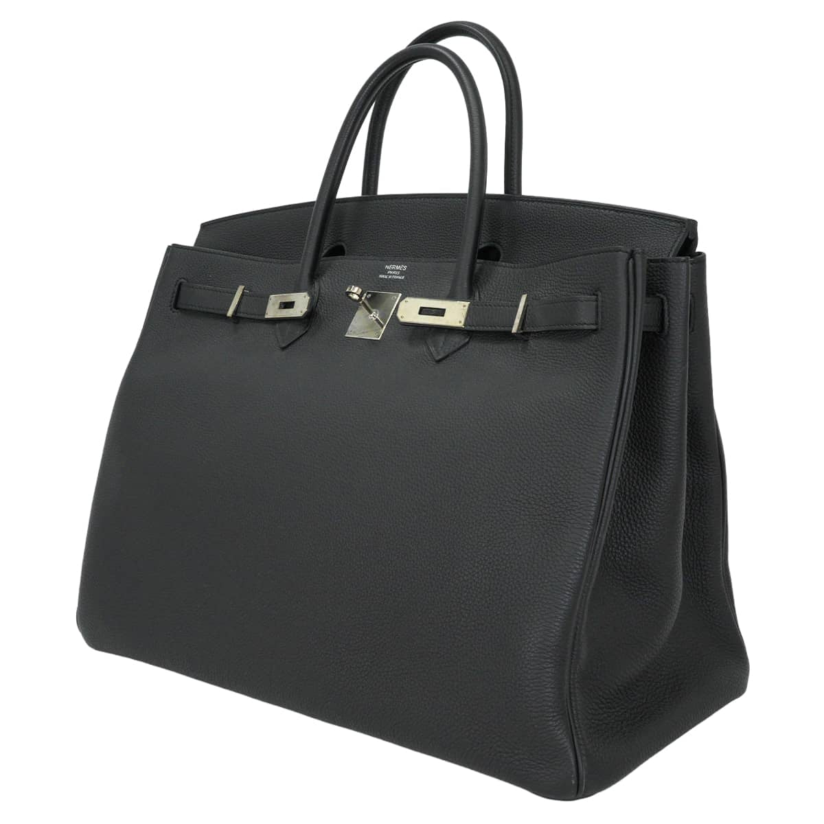 [Pre-loved] HERMES Handbag Birkin40 Noir (Black) Veau Togo Silver HW Stamp Y[LIKE NEW][Authentic]