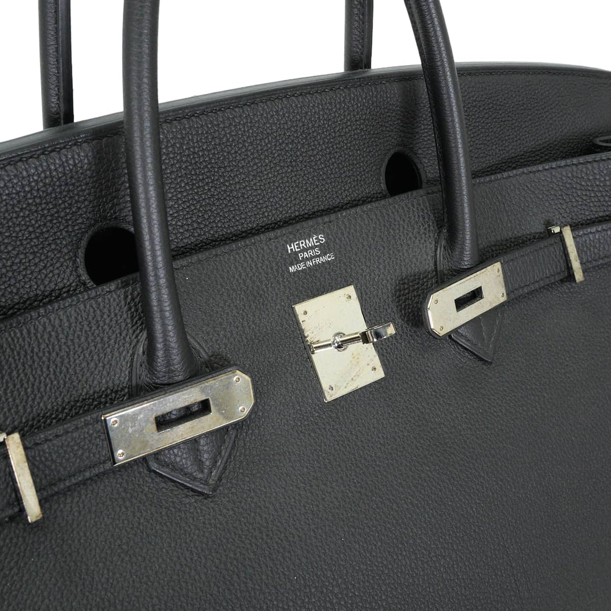 [Pre-loved] HERMES Handbag Birkin40 Noir (Black) Veau Togo Silver HW Stamp Y[LIKE NEW][Authentic]