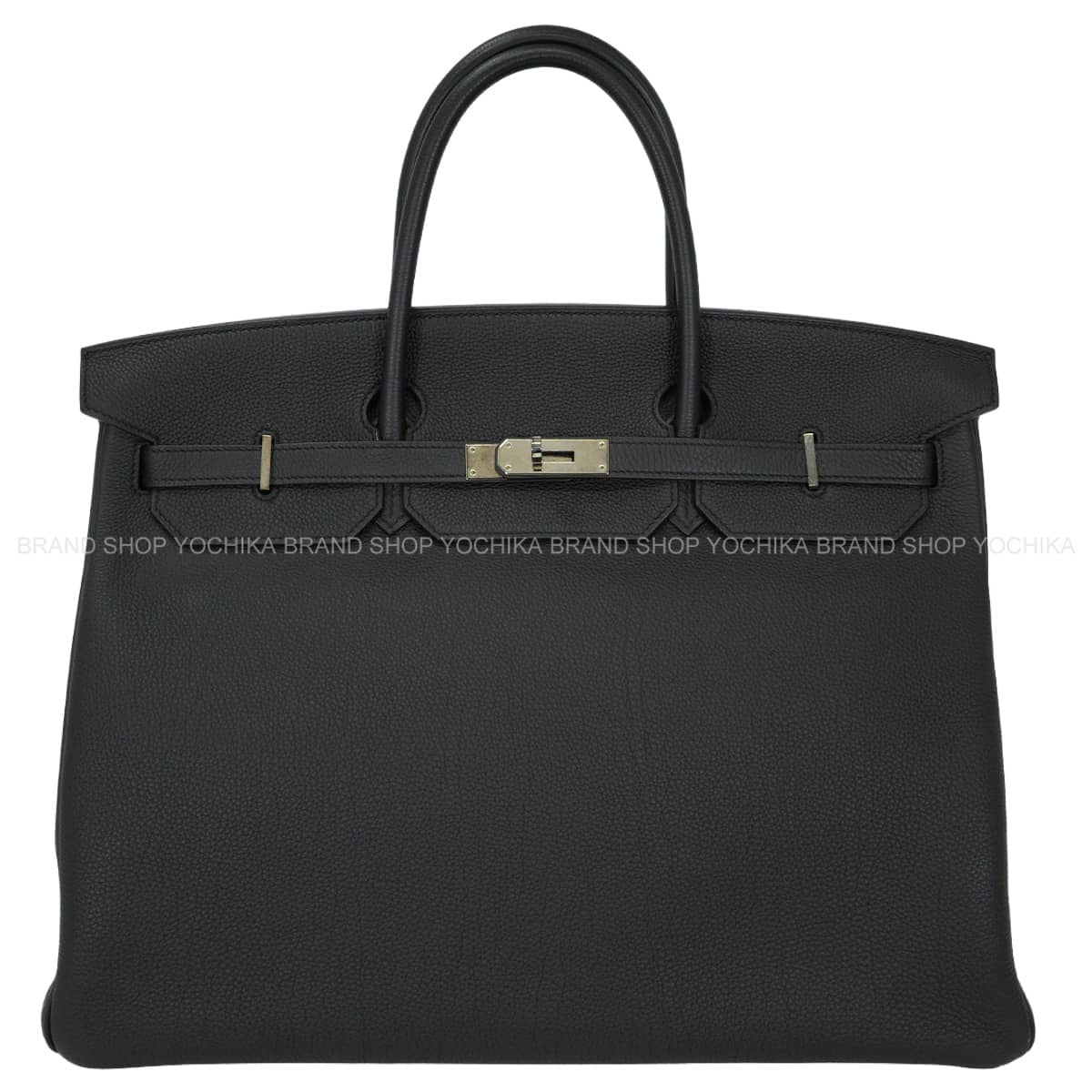 [Pre-loved] HERMES Handbag Birkin40 Noir (Black) Veau Togo Silver HW Stamp Y[LIKE NEW][Authentic]