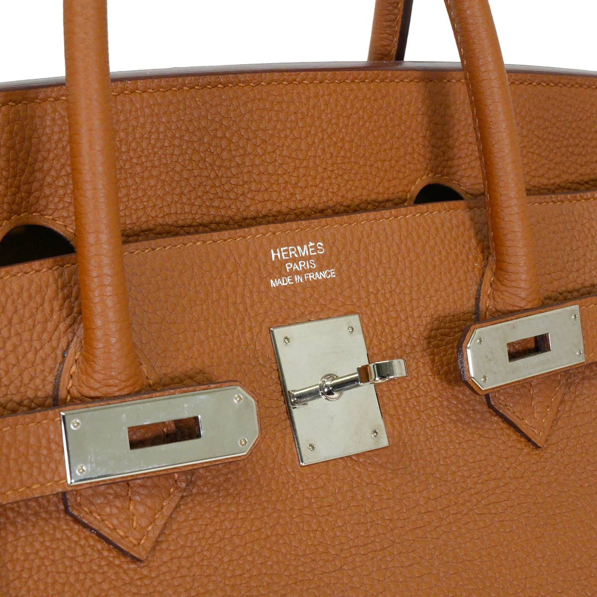 [Pre-loved] HERMES Handbag Birkin40 Officer's pillow included Gold/Jaune Amber Veau Togo/Veau Swift Silver HW Stamp Ｄ[LIKE NEW][Authentic]