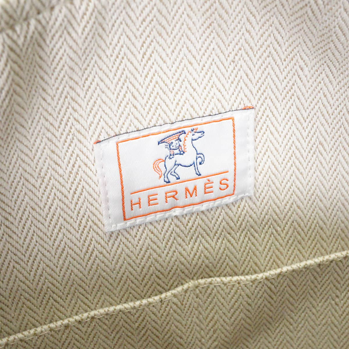 HERMES Handbag Bride a Brac GM Cabriole Gris Perle Toile H Silver HW[BRAND NEW][Authentic]