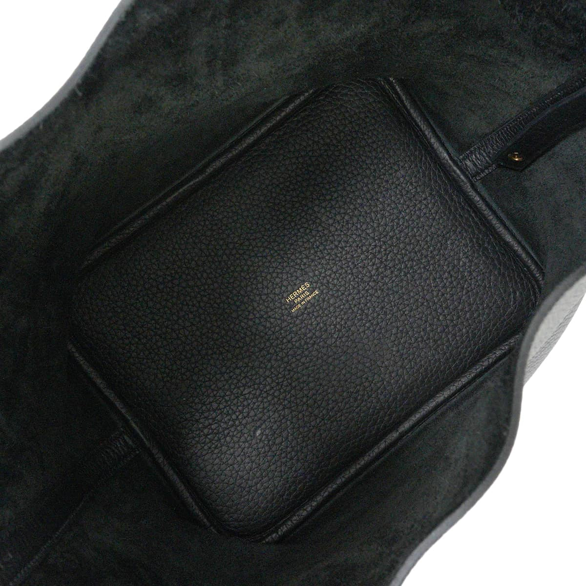 [Pre-loved] HERMES Handbag Picotin Lock 22 MM Noir (Black) Taurillon Clemence Gold HW Stamp K[USED SA][Authentic]