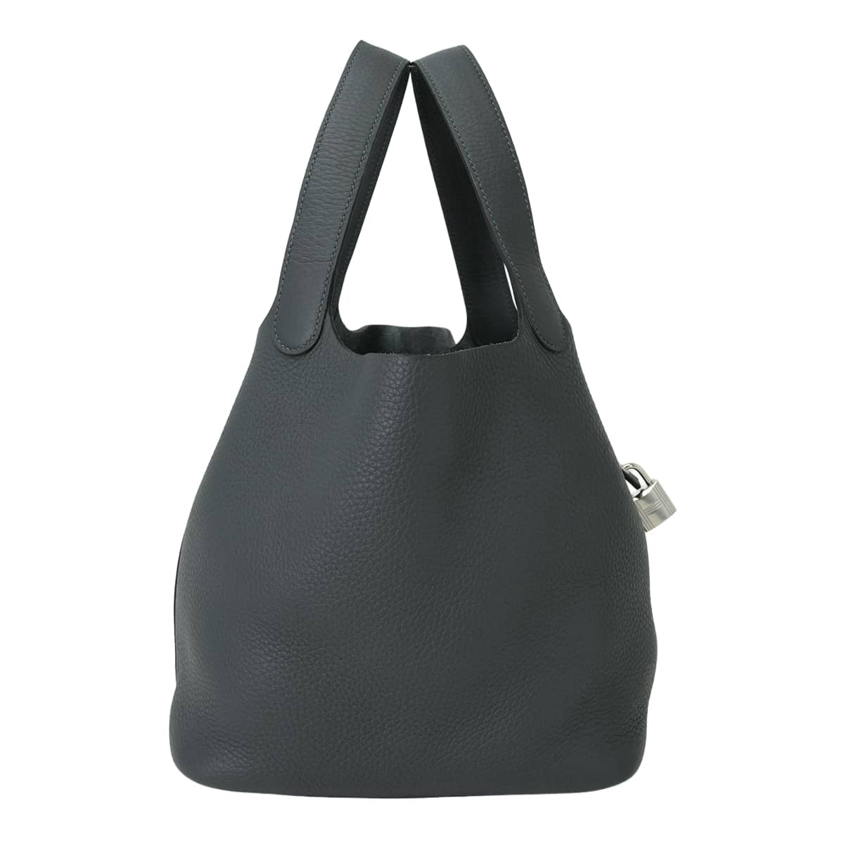 HERMES Handbag Picotin Lock 22 MM Gris Misty Taurillon Clemence Silver HW Stamp G[BRAND NEW][Authentic]