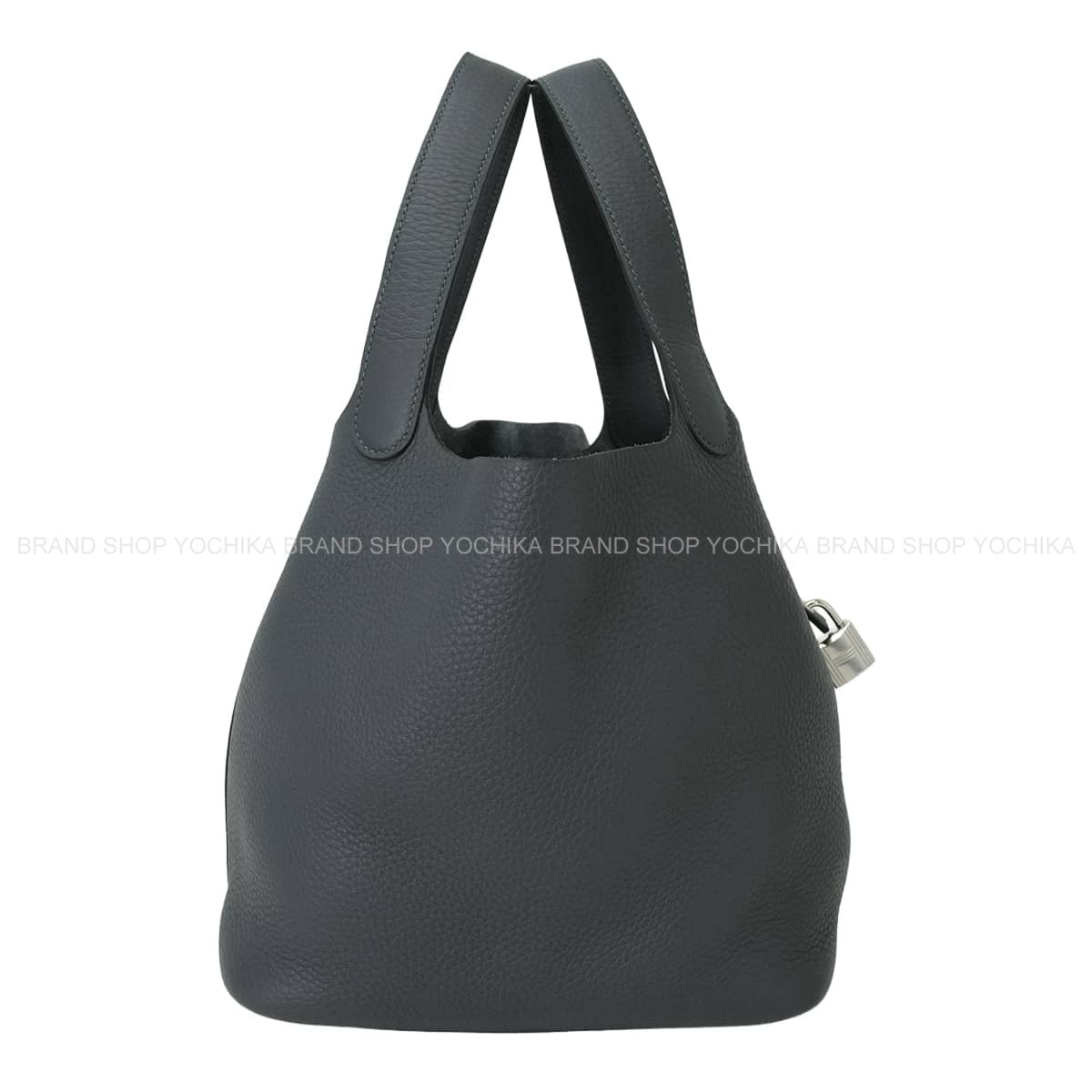HERMES Handbag Picotin Lock 22 MM Gris Misty Taurillon Clemence Silver HW Stamp G[BRAND NEW][Authentic]