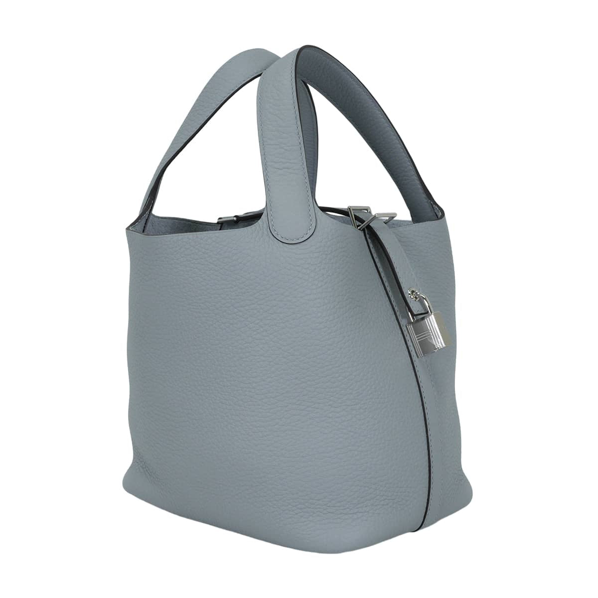 HERMES Handbag Picotin Lock 18 PM Gris Pantin Taurillon Leather Silver HW Stamp G[BRAND NEW][Authentic]