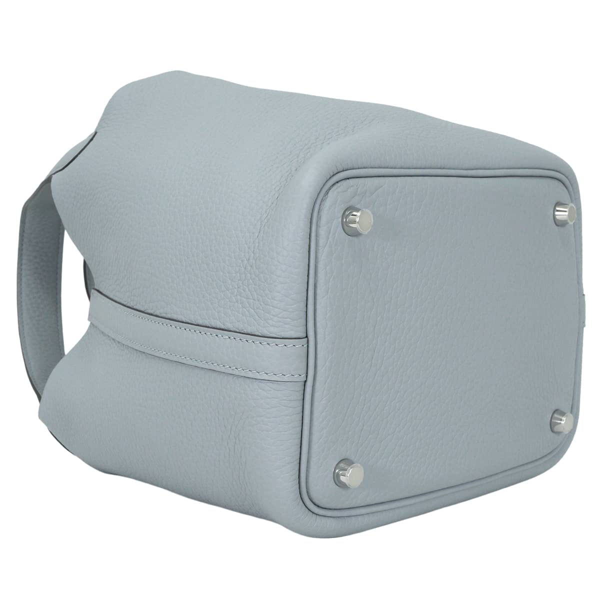 HERMES Handbag Picotin Lock 18 PM Gris Pantin Taurillon Leather Silver HW Stamp G[BRAND NEW][Authentic]