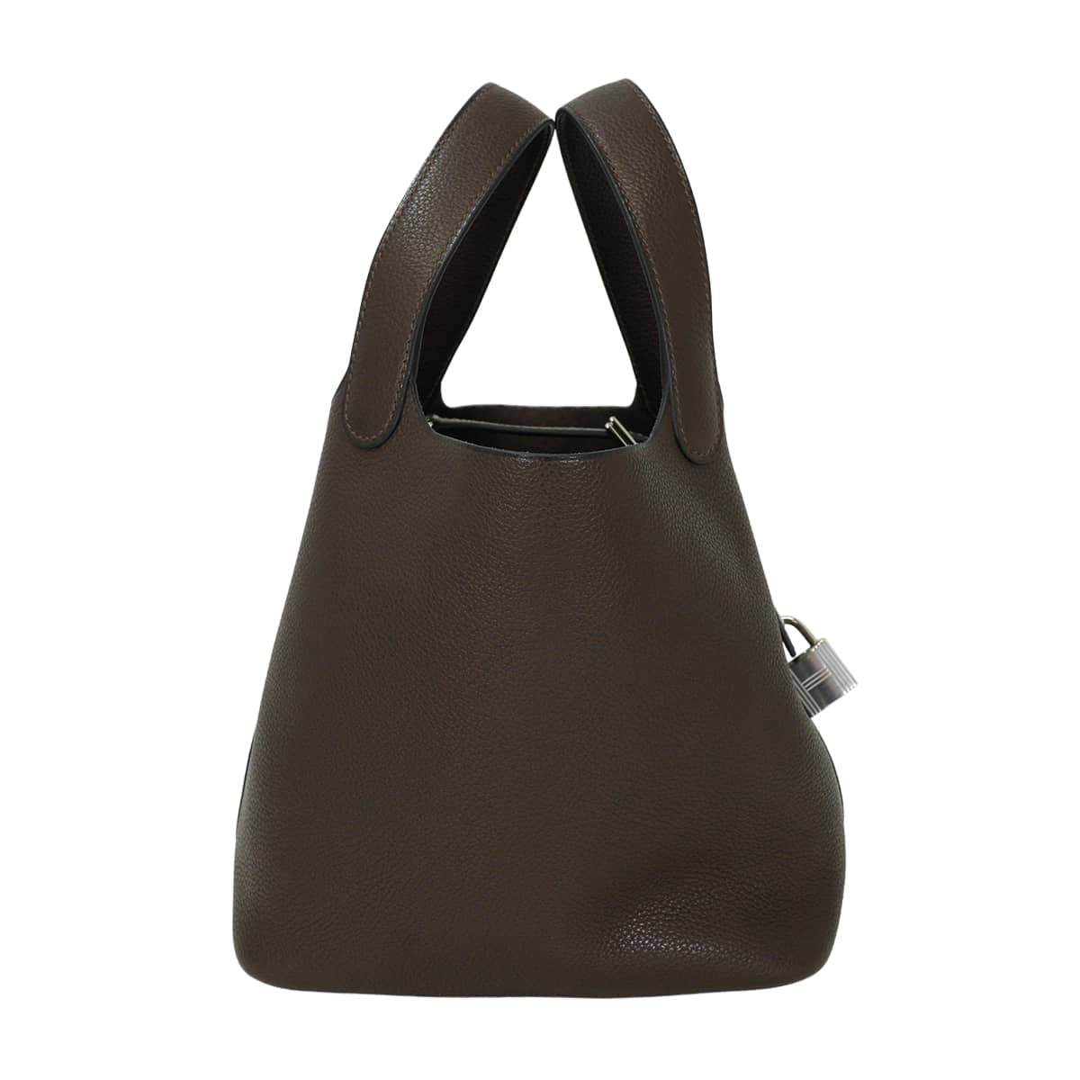 HERMES Handbag Picotin Lock 18 PM Ebene Barenia Faubourg Silver HW Stamp G[BRAND NEW][Authentic]