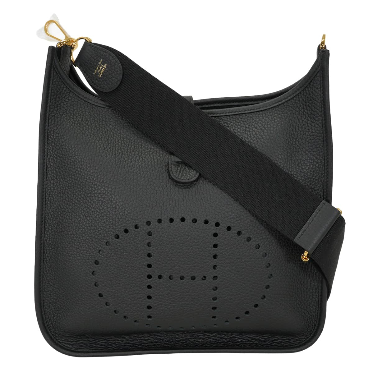 HERMES Shoulder bag Evelyne 29 PM Noir (Black) Taurillon Leather Gold HW Stamp G[BRAND NEW][Authentic]
