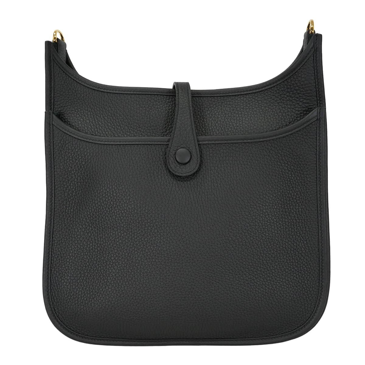 HERMES Shoulder bag Evelyne 29 PM Noir (Black) Taurillon Leather Gold HW Stamp G[BRAND NEW][Authentic]