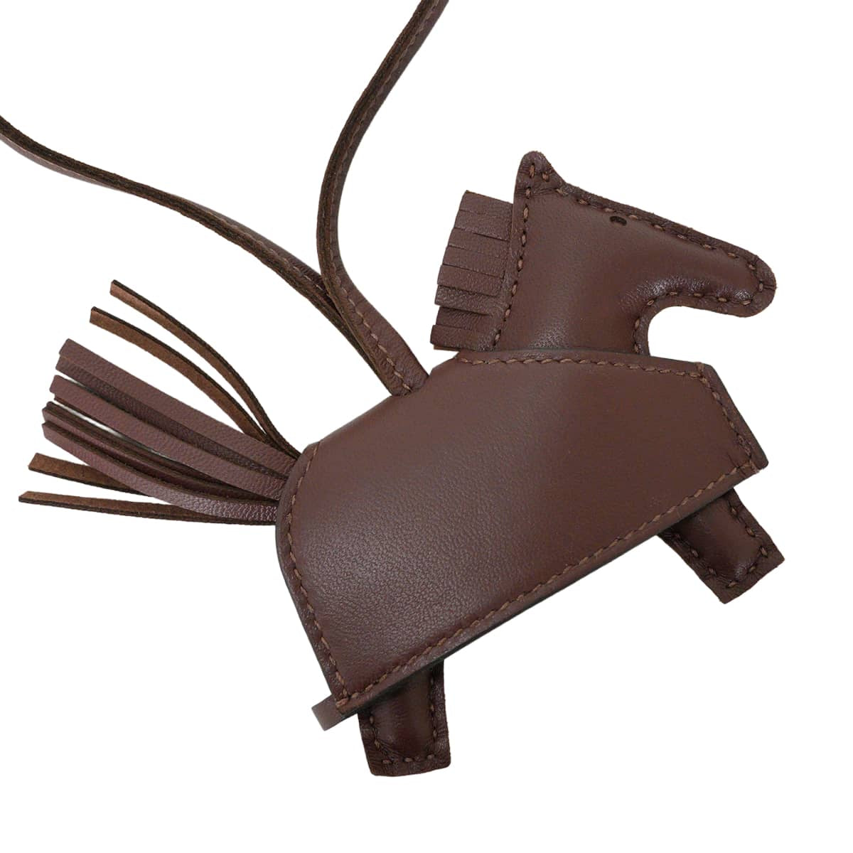 HERMES bag charm Rodeo Robeo Rock PM Studs Terre Agneau Milo Silver HW Stamp G[BRAND NEW][Authentic]