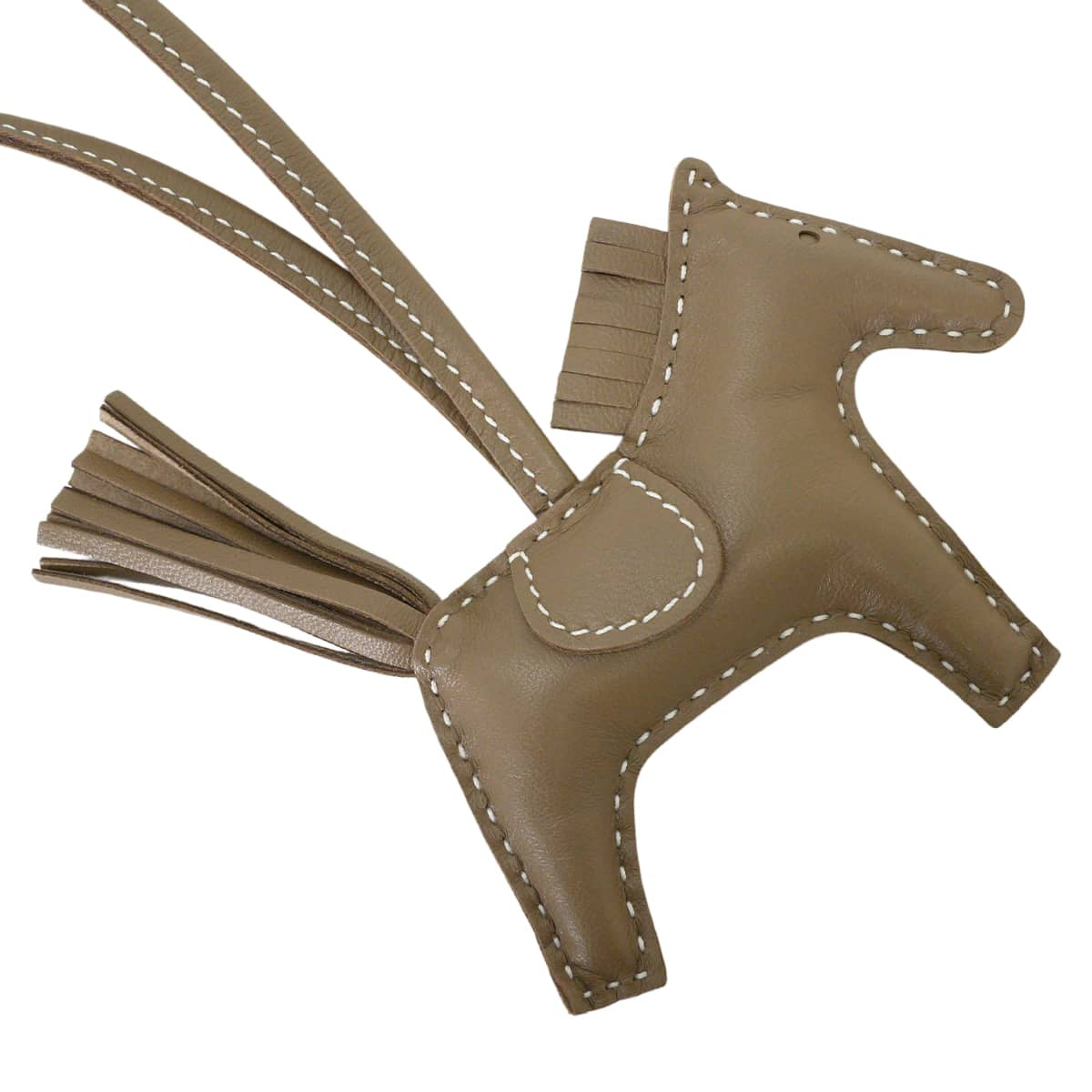 HERMES bag charm Rodeo PM So Etoupe White stitch Etoupe Agneau Milo Stamp G[BRAND NEW][Authentic]