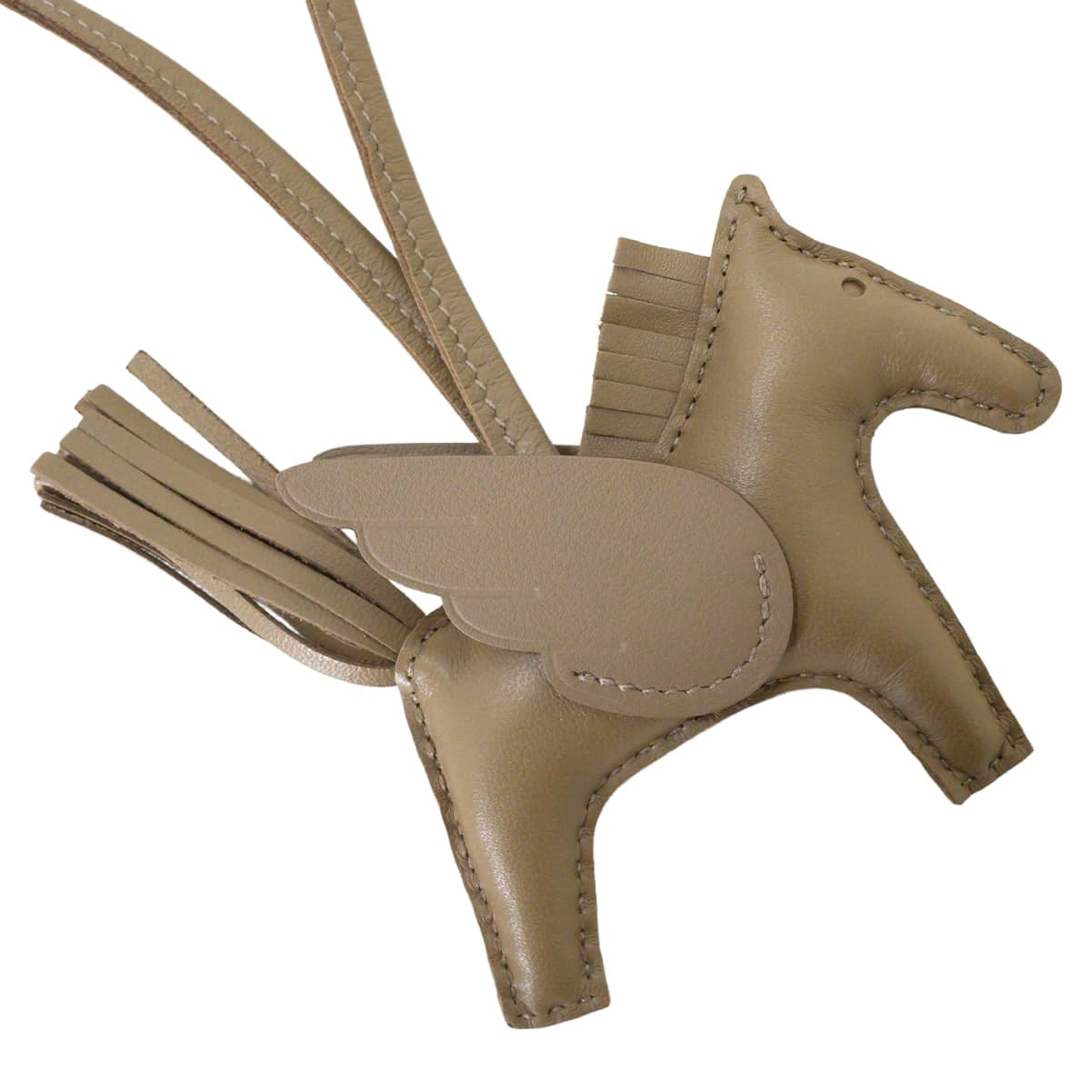 HERMES bag charm Rodeo Pegasus PM Soetoupe Etoupe Agneau Milo/Veau Swift Stamp G[BRAND NEW][Authentic]