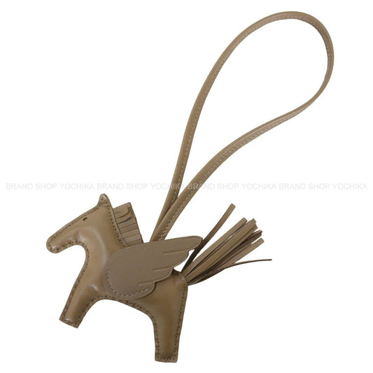 HERMES bag charm Rodeo Pegasus PM Soetoupe Etoupe Agneau Milo/Veau Swift Stamp G[BRAND NEW][Authentic]