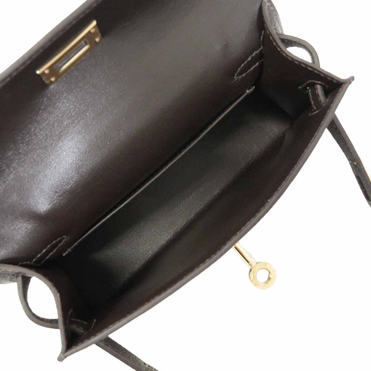 HERMES Shoulder bag Kelly mini 2 Kelly20 Bai Brun Veau Epsom Champagne Gold HW Stamp G[BRAND NEW][Authentic]
