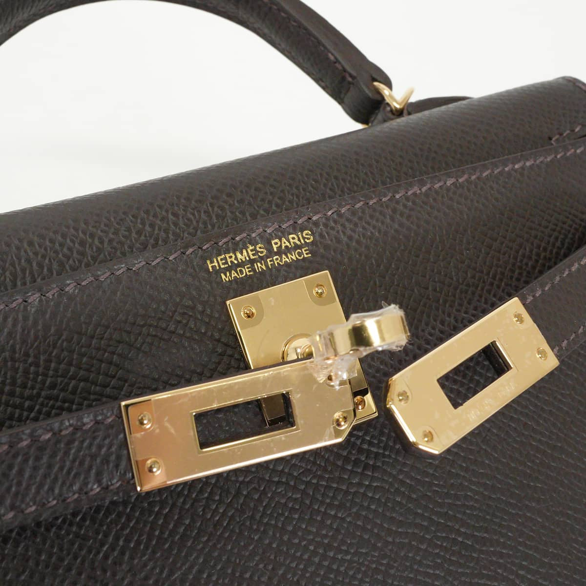 HERMES Shoulder bag Kelly mini 2 Kelly20 Bai Brun Veau Epsom Champagne Gold HW Stamp G[BRAND NEW][Authentic]