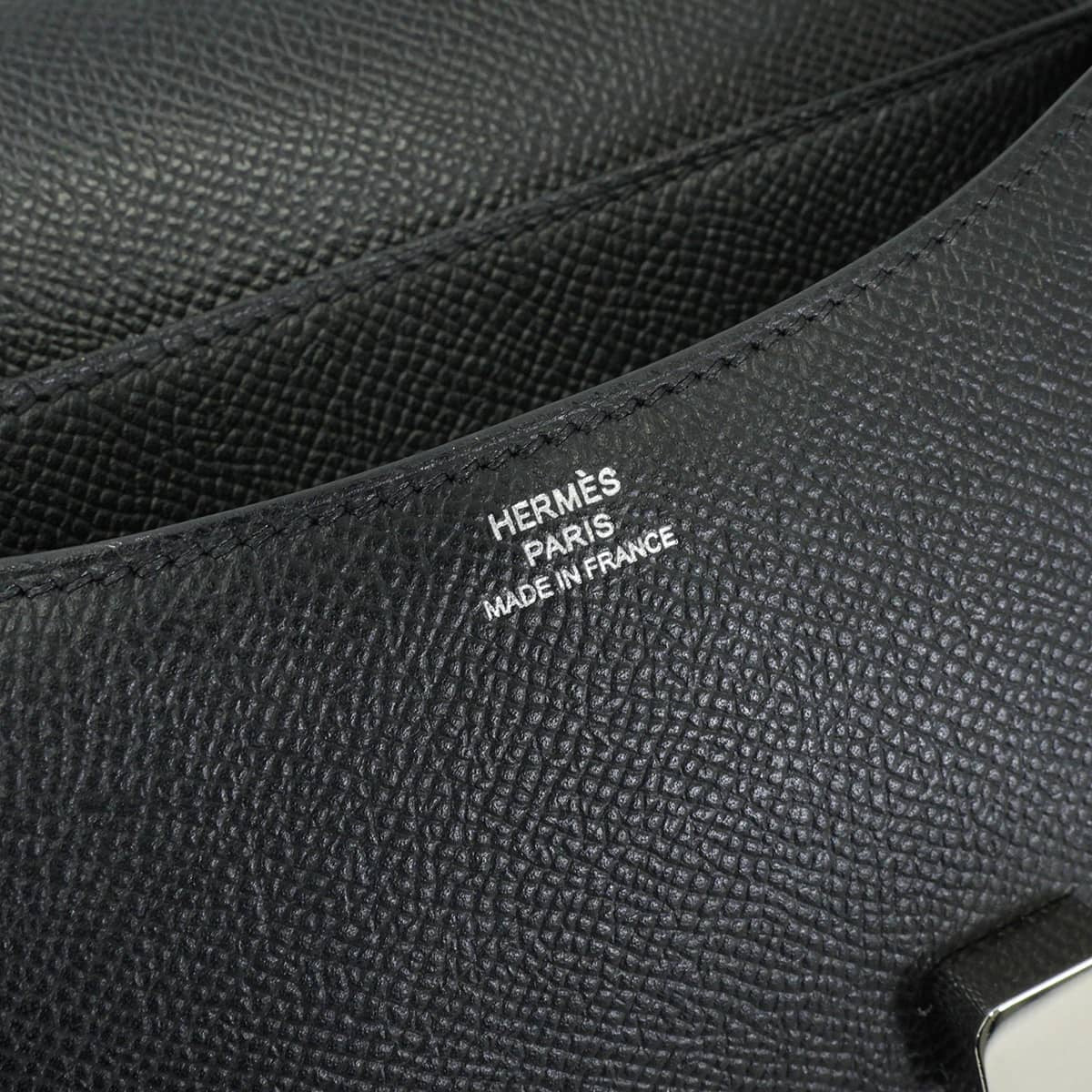 [Pre-loved] HERMES Shoulder bag Constance 3 18 Miroir Noir (Black) Veau Epsom Silver HW Stamp B[LIKE NEW][Authentic]