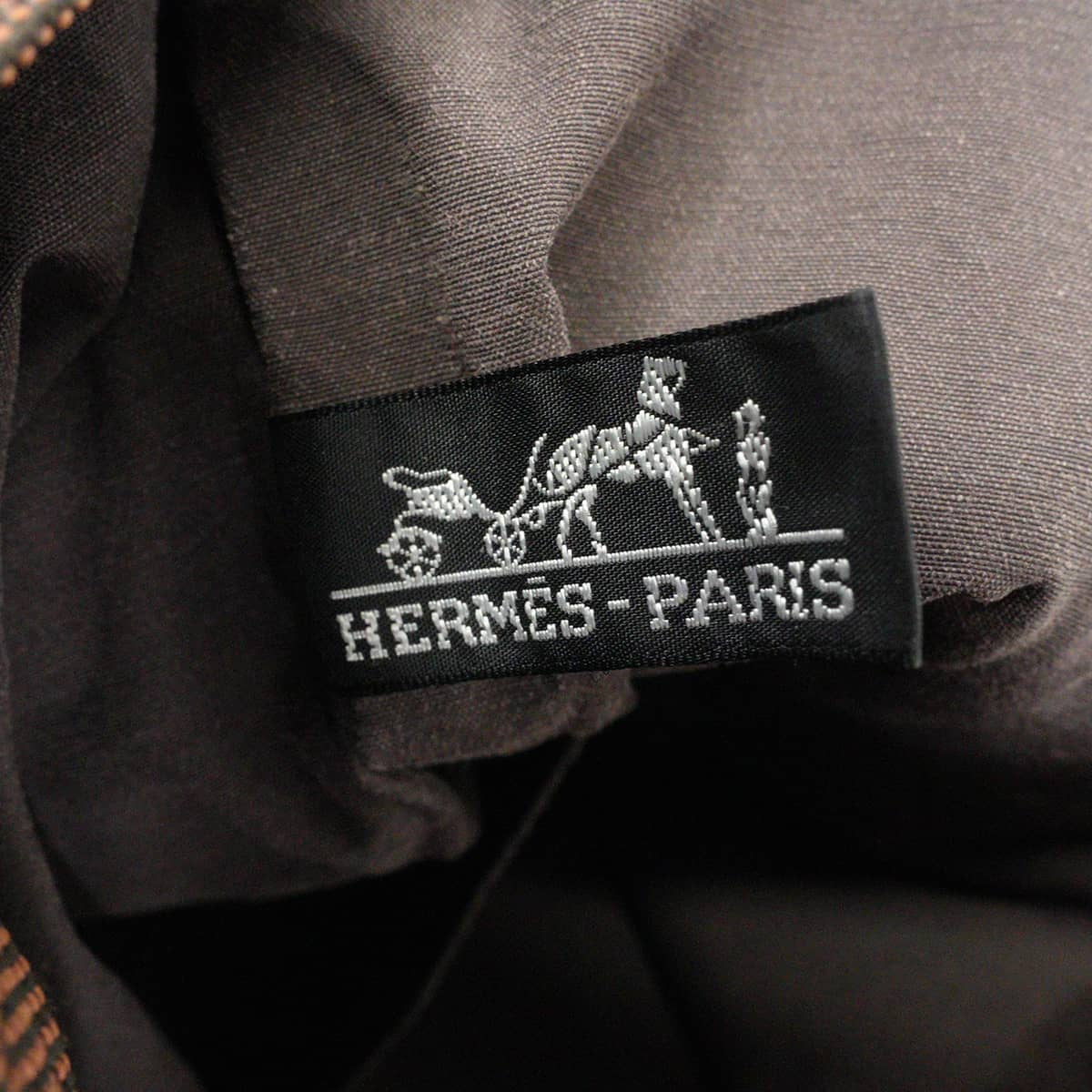 [Pre-loved] HERMES tote bag Herline Cabas MM Canvas Silver HW[USED A][Authentic]