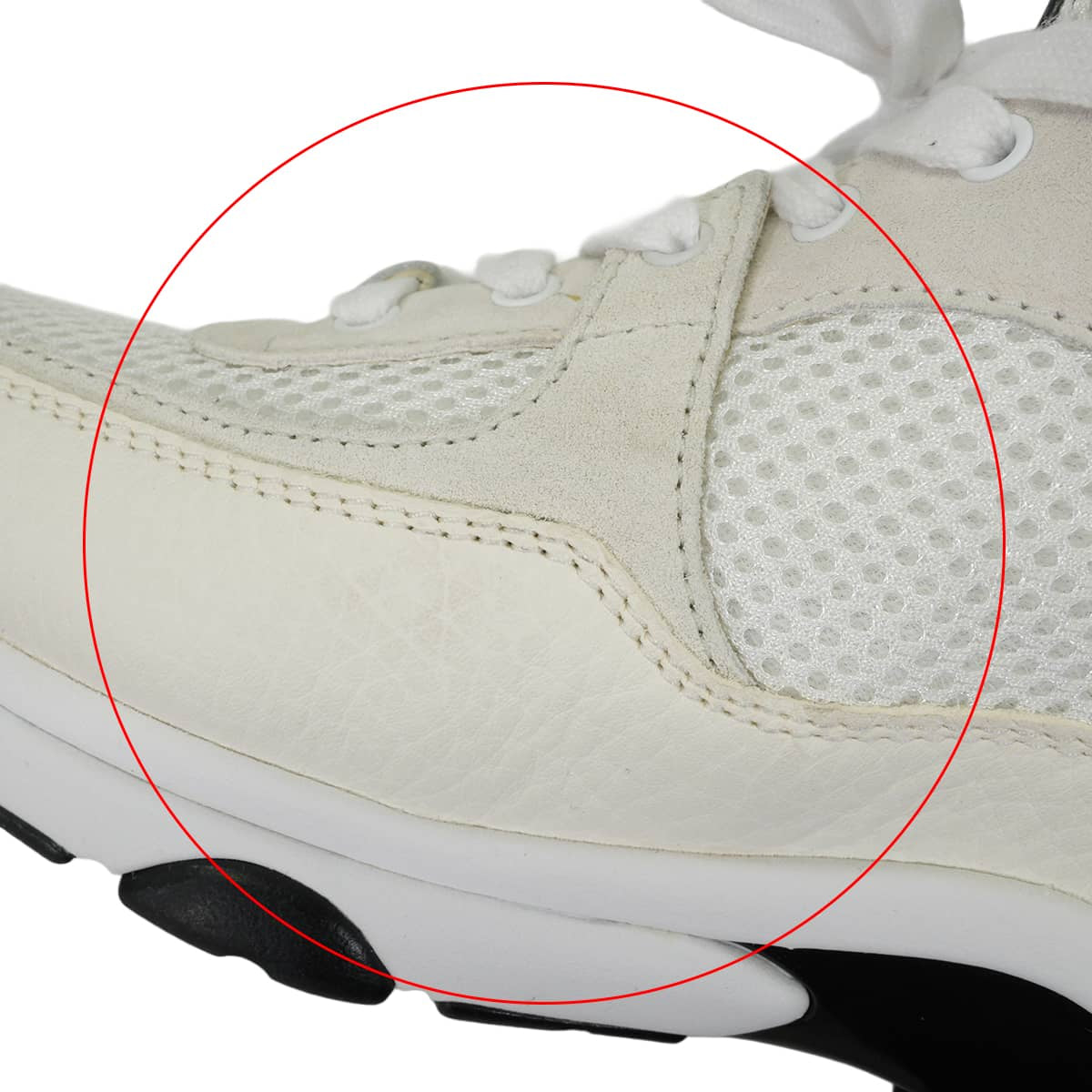 CHANEL sneakers COCO Mark Ivory/Noir (Black) Mesh/Suede Calfskin #36 G38299[EXCELLENT][Authentic]