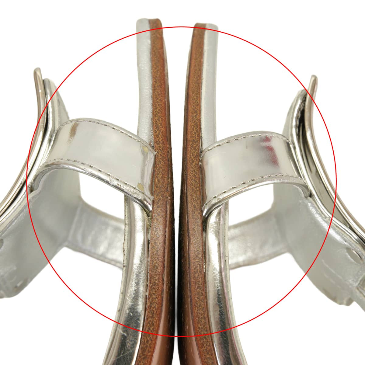 [Pre-loved] ROGER VIVIER sandals BikivivMetallic Silver Nappa leather #36 Silver HW RVW554271805[LIKE NEW][Authentic]