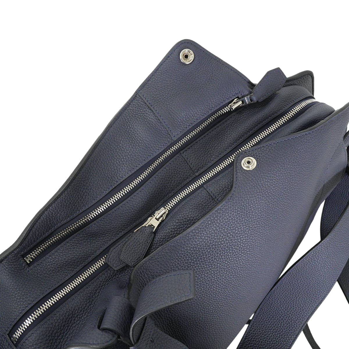 [Pre-loved] HERMES Backpack/daypack/Ruck sack CITY BAG 27 "Chimeres Dragon Chimera" Bleu Nuit/Bleu Lin Veau Togo/Velvet Silver HW Stamp D[LIKE NEW][Authentic]