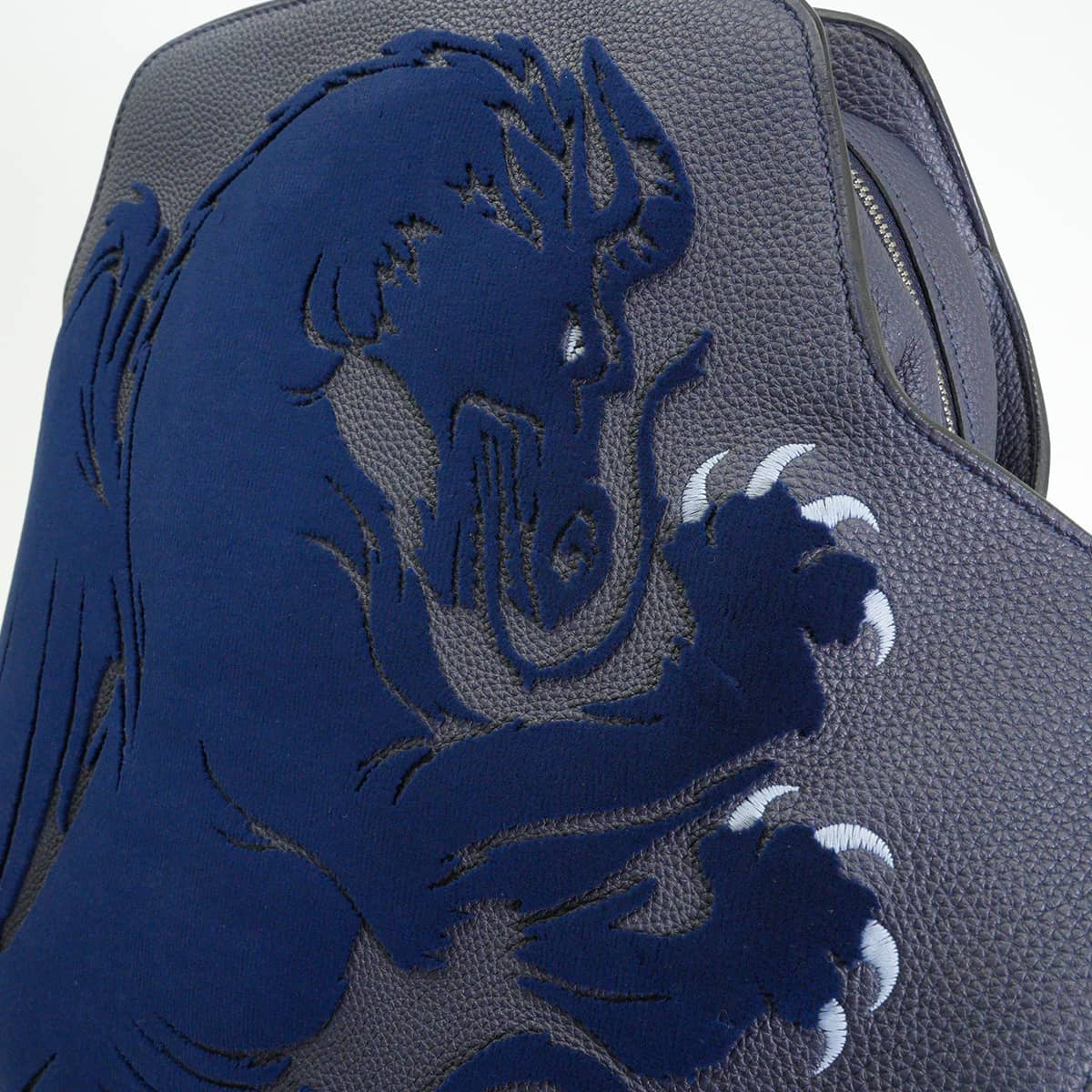 [Pre-loved] HERMES Backpack/daypack/Ruck sack CITY BAG 27 "Chimeres Dragon Chimera" Bleu Nuit/Bleu Lin Veau Togo/Velvet Silver HW Stamp D[LIKE NEW][Authentic]
