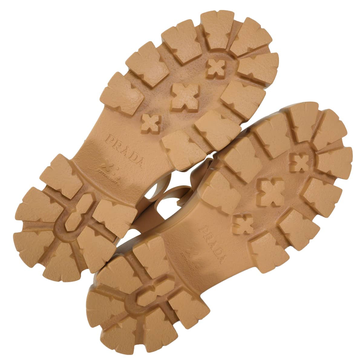 PRADA sandals Monolith Beige Rubber #37 Silver HW 1X853M_3LKK_F0346_F_DD55[EXCELLENT][Authentic]