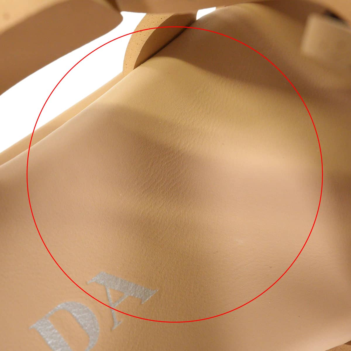 PRADA sandals Monolith Beige Rubber #37 Silver HW 1X853M_3LKK_F0346_F_DD55[EXCELLENT][Authentic]