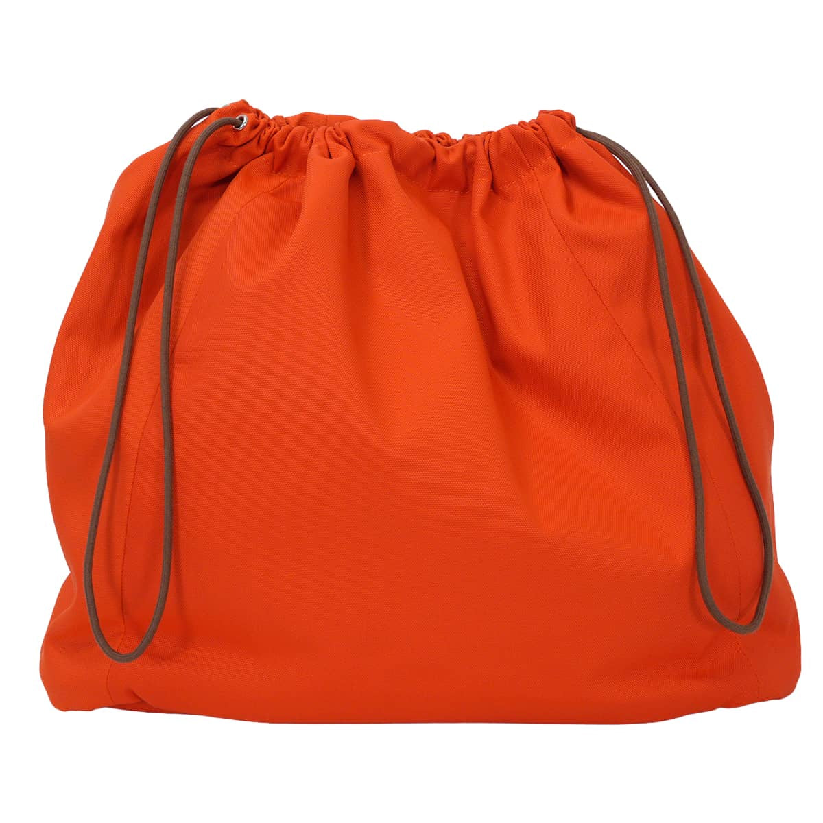 HERMES Shoulder bag Sac de pansage Groom 2Way Blue Navy/Feu Orange Toile Chevrons/Veau Barenia Silver HW Stamp Ｗ[EXCELLENT][Authentic]