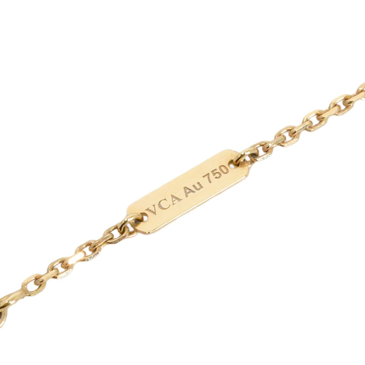 [Pre-loved] Van Cleef & Arpels necklace Vintage Alhambra Pendant Brown K18YG Tiger's Eye VCARD38600[LIKE NEW][Authentic]