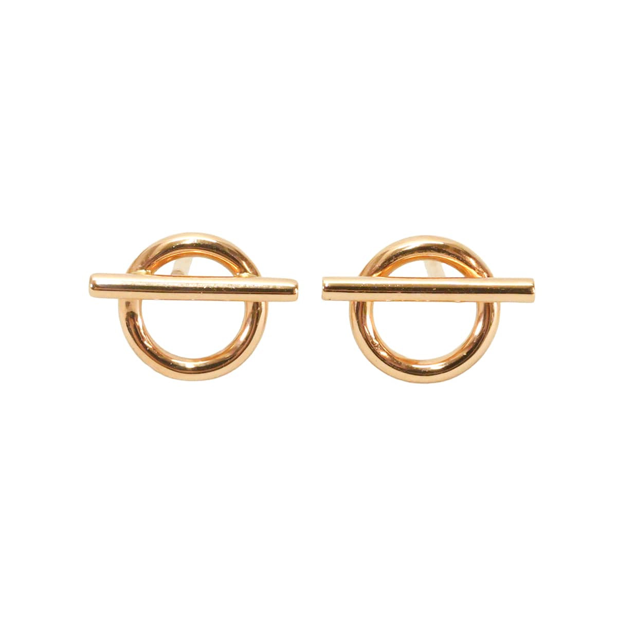 [Pre-loved] HERMES pierced earring Echappe Small PM K18PG[LIKE NEW][Authentic]