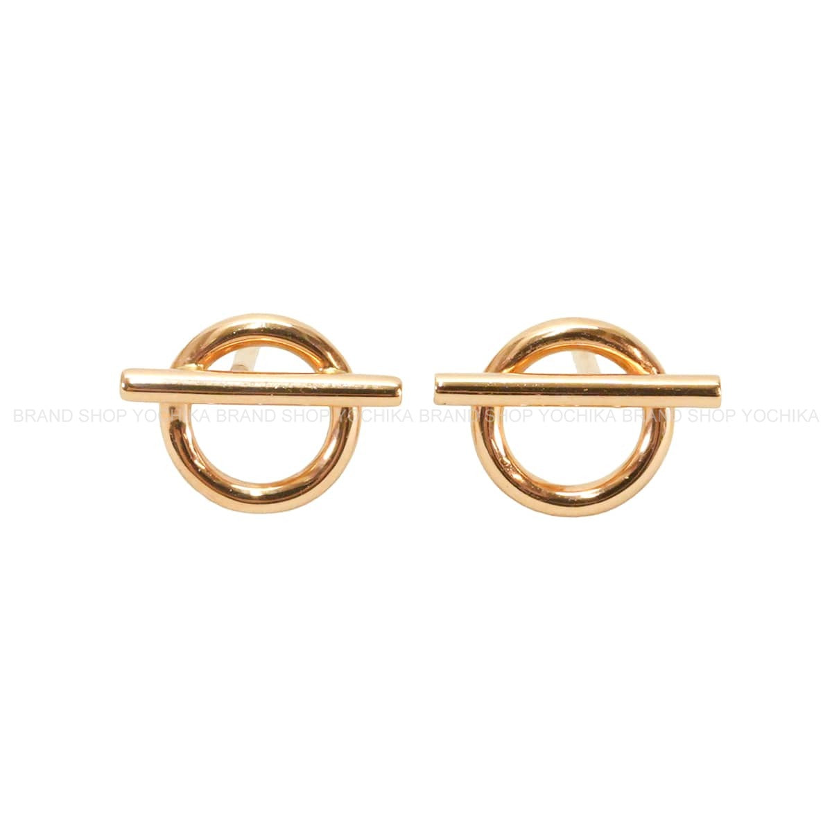[Pre-loved] HERMES pierced earring Echappe Small PM K18PG[LIKE NEW][Authentic]