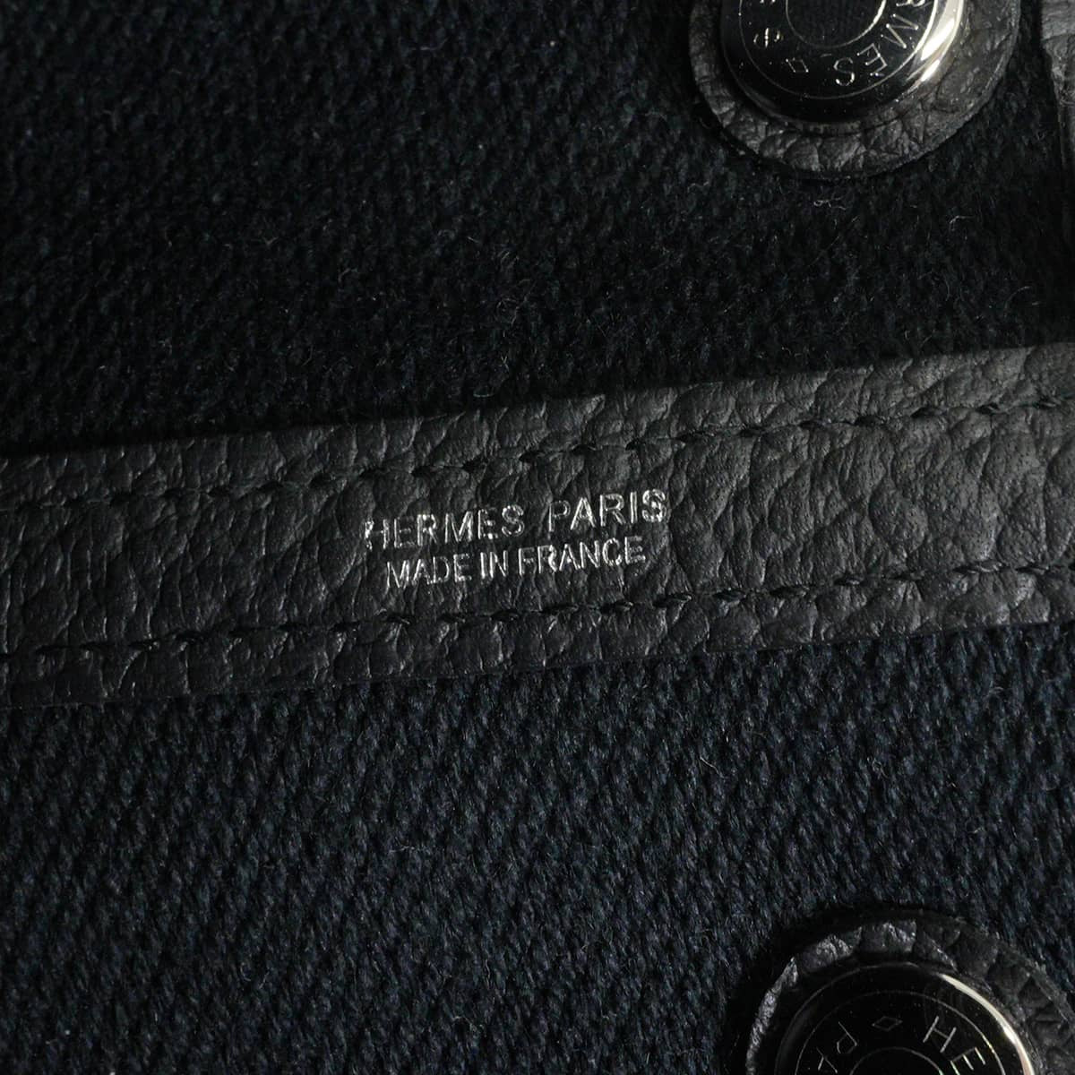 [Pre-loved] HERMES tote bag Garden Party 30 TPM Noir (Black)/Ecru Toile Twill H/Veau Negonda Silver HW Stamp T[USED SA][Authentic]
