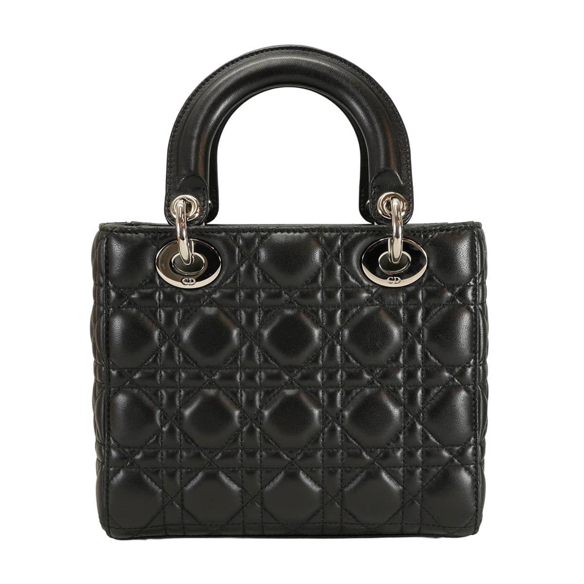 [Pre-loved] Dior Shoulder bag Lady Dior My ABC DIOR Small Noir (Black)Rouge Cannage Lambskin Silver HW M05380CAL[USED A][Authentic]