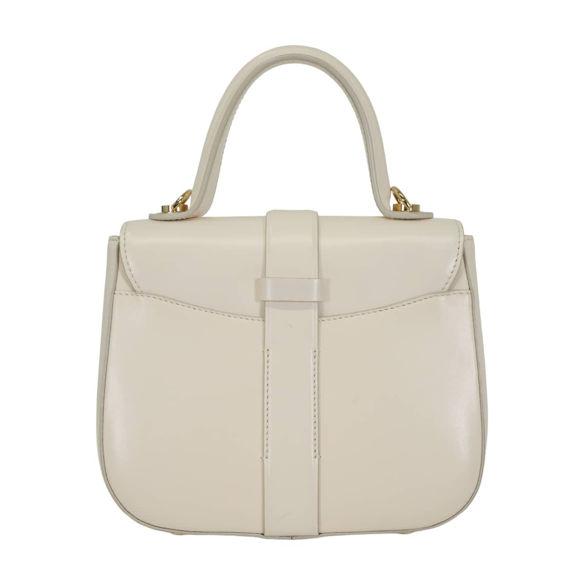 [Pre-loved] 2019AW ROGER VIVIER Handbag Beau Vivier Cream Calf Leather Champagne Gold HW[LIKE NEW][Authentic]