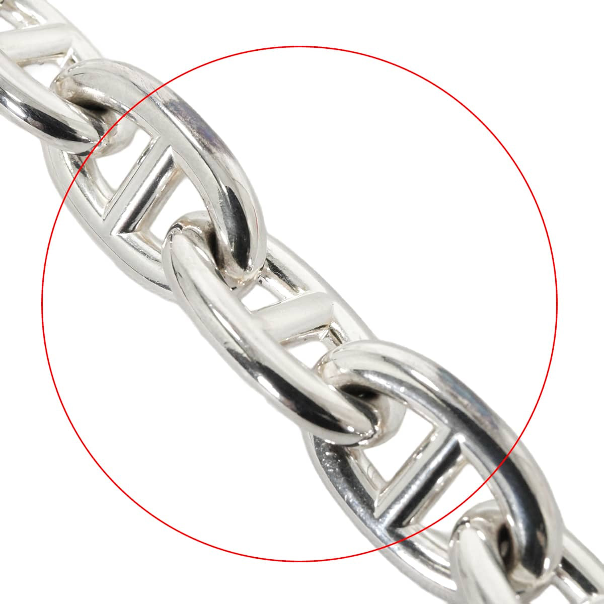 [Pre-loved] HERMES bracelet Chaine D'ancre TGM 11 Links Silver Silver925 (SV925 Ag925)[LIKE NEW][Authentic]