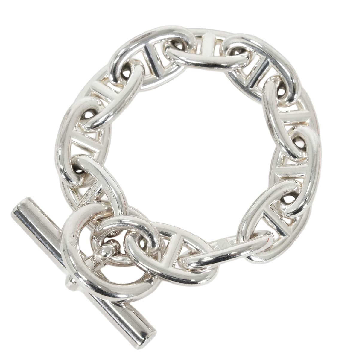 [Pre-loved] HERMES bracelet Chaine D'ancre TGM 11 Links Silver Silver925 (SV925 Ag925)[LIKE NEW][Authentic]