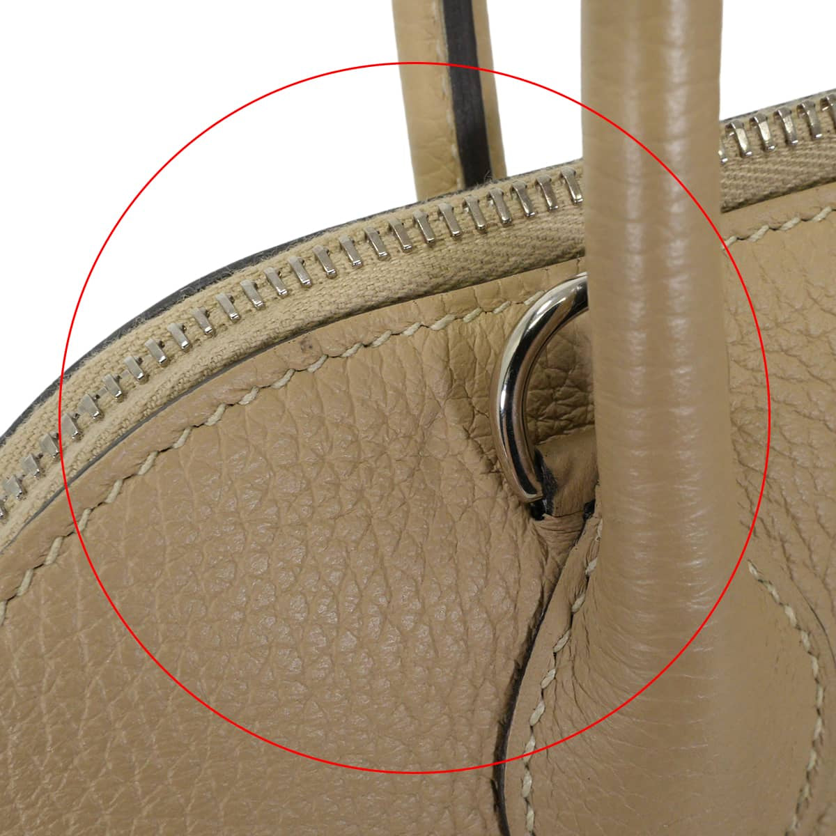 [Pre-loved] HERMES Shoulder bag Bolide31 Verso Trench/Etoupe Taurillon Clemence Silver HW Stamp Z[LIKE NEW][Authentic]