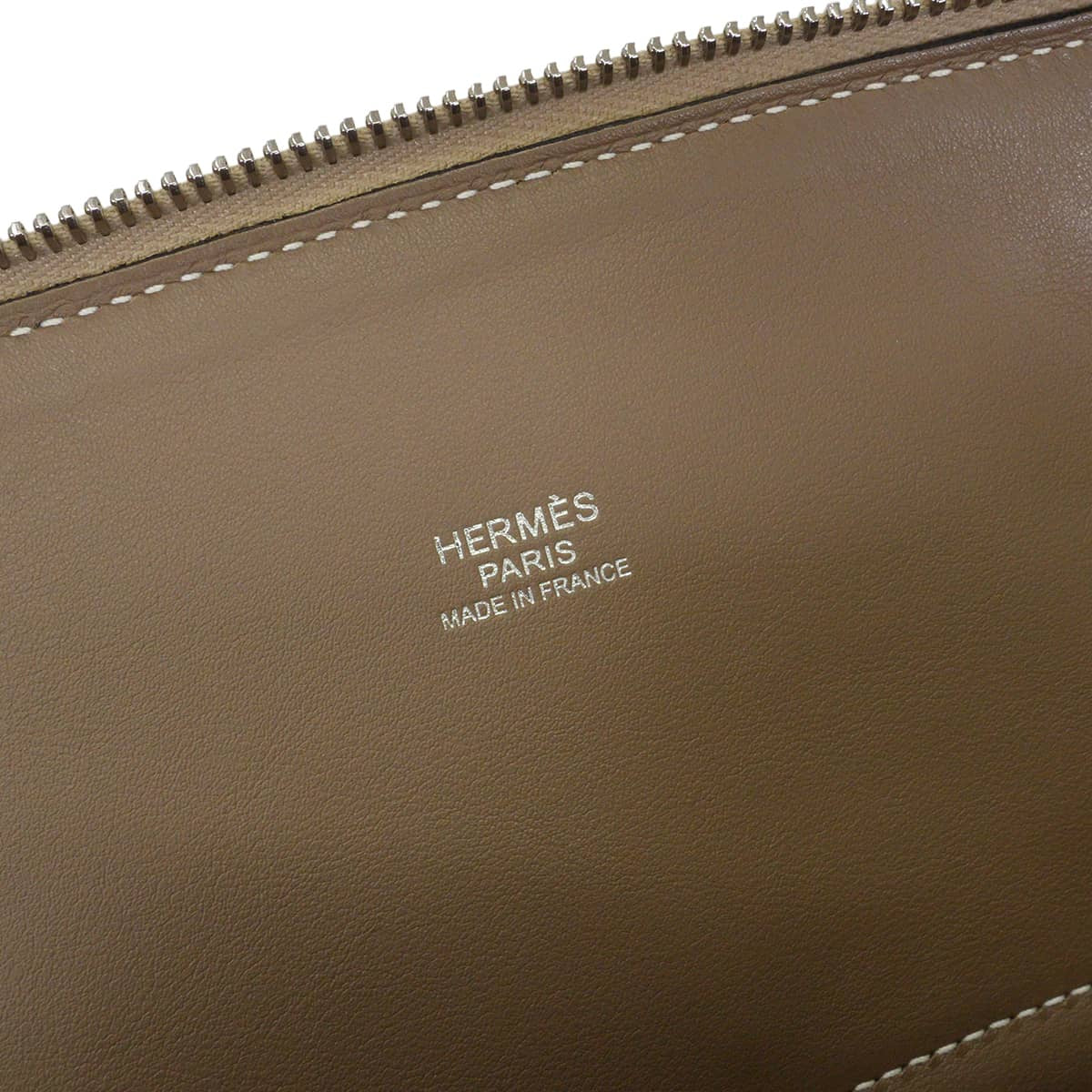 [Pre-loved] HERMES Shoulder bag Bolide31 Verso Trench/Etoupe Taurillon Clemence Silver HW Stamp Z[LIKE NEW][Authentic]