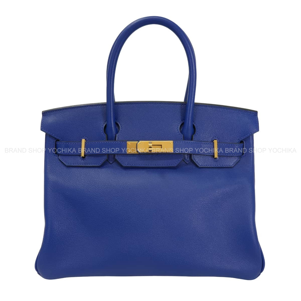 [Pre-loved] HERMES Handbag Birkin30 Bleu Electrique Taurillon Novillo Gold HW Stamp C[LIKE NEW][Authentic]