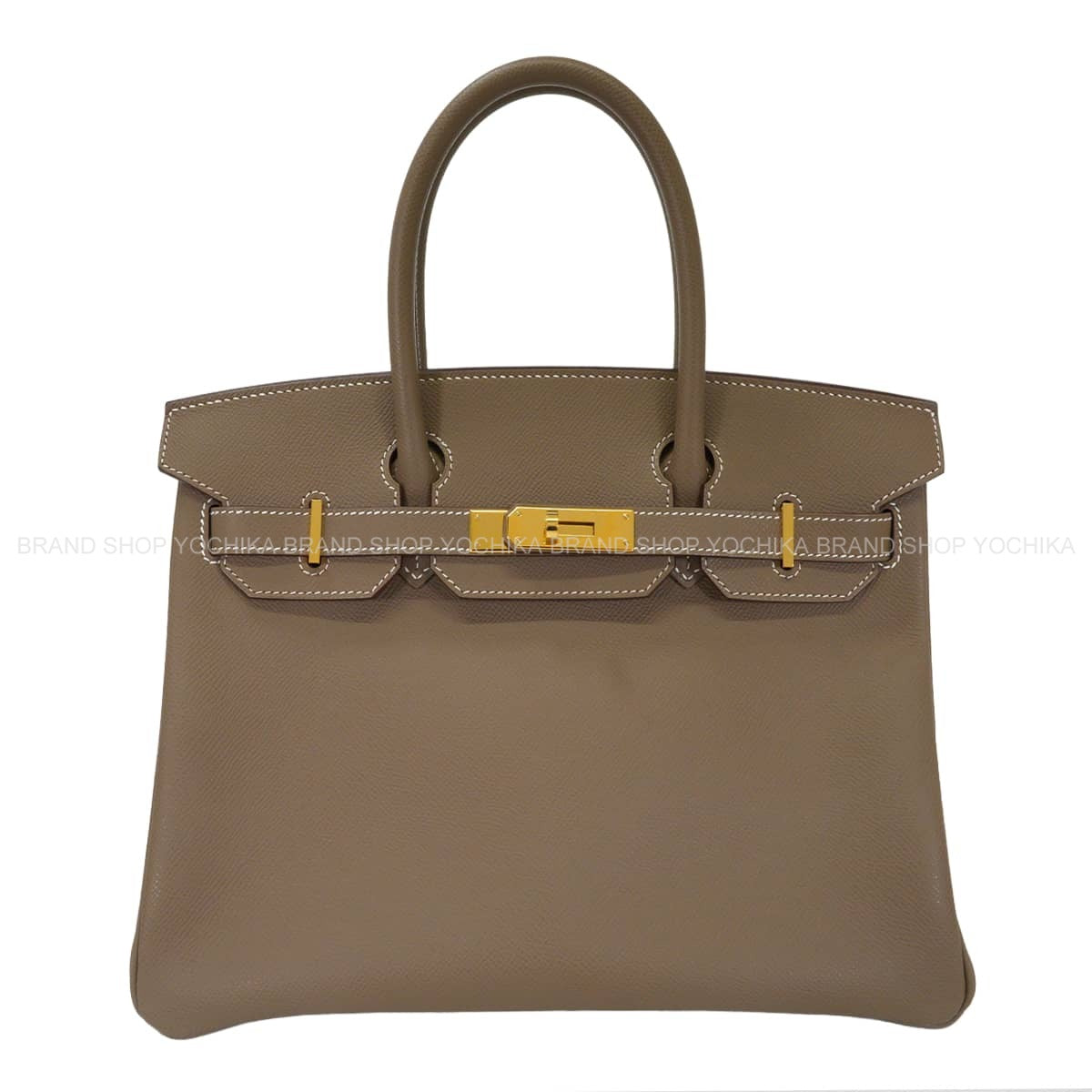 [Pre-loved] HERMES Handbag Birkin30 Etoupe Veau Epsom Gold HW Stamp B[USED SA][Authentic]