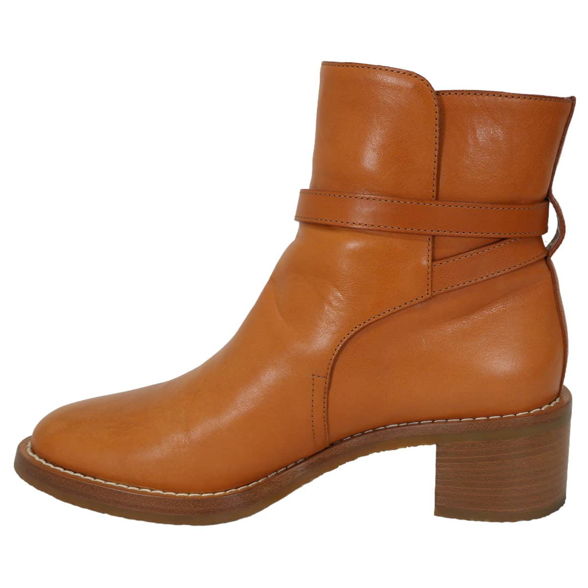 [Pre-loved] CELINE boots Short boots FolcoTan Calfskin #39 Gold HW BF0241[LIKE NEW][Authentic]