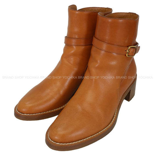 [Pre-loved] CELINE boots Short boots FolcoTan Calfskin #39 Gold HW BF0241[LIKE NEW][Authentic]